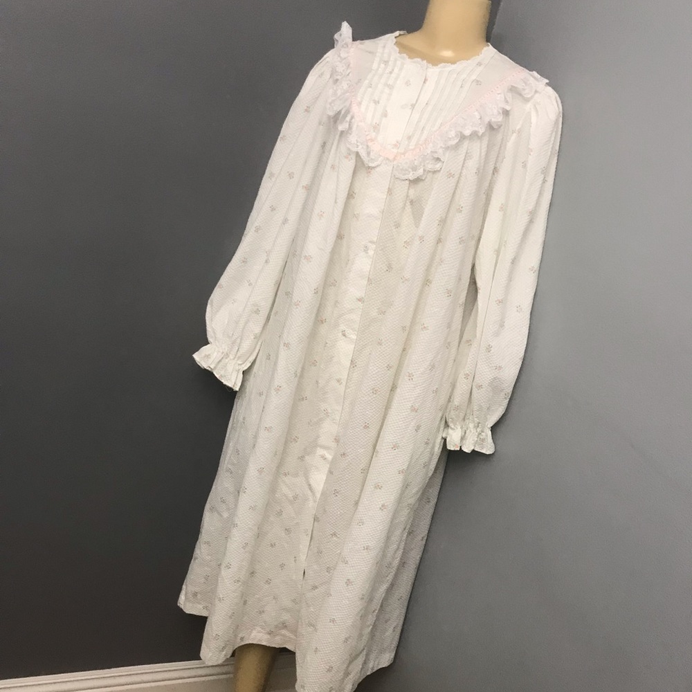 Gilligan o malley shabby chic vintage nightgown L - Picture 6 of 7